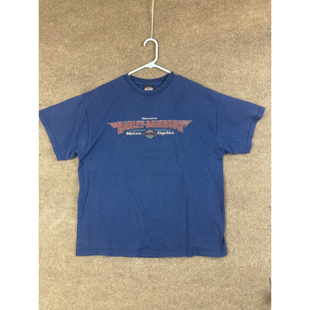 Vintage Genuine Harley Davidson Motor Cycles Graphic T Shirt